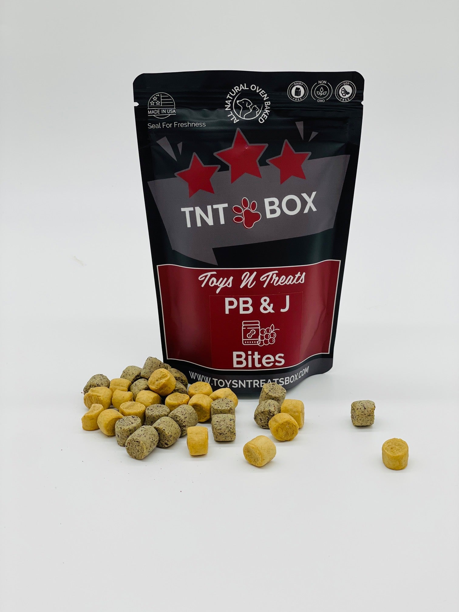 PB & J Bites Dog Treats - All Natural Oven Baked-0