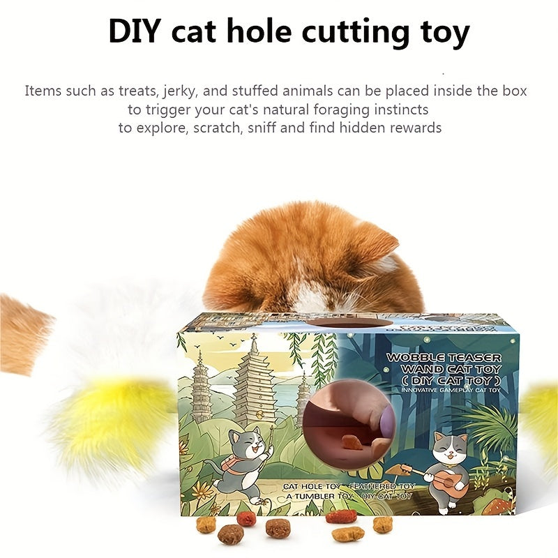 Interactive 1 To 2 Cat Toys-3