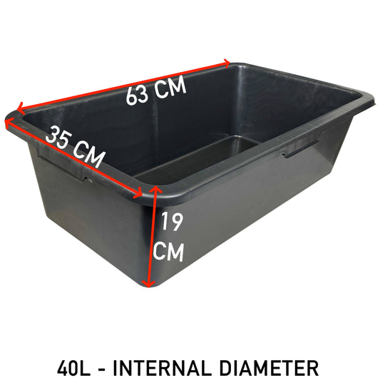 Small Dog Pet Bath with Drain Valve, 40 Litres-3