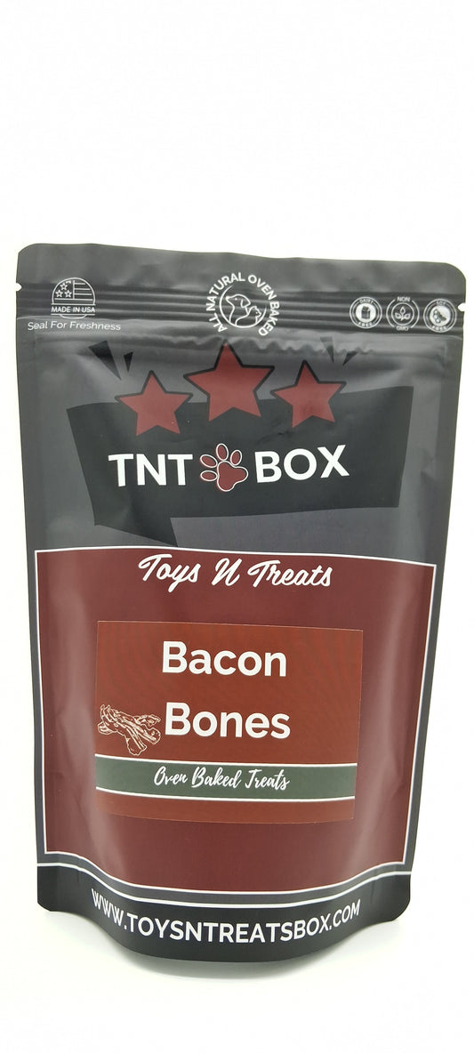 Bacon Bones Dog Treats - All Natural Oven Baked-3