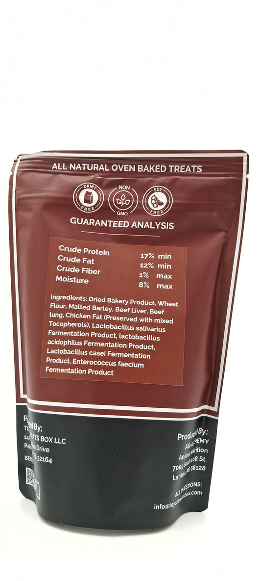 Digestive Health Beef Heart Dog Treats - All Natural Oven Baked-4