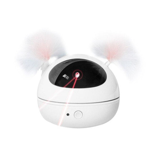 Electric Interactive Cat Toy Ball Feather Infrared Light Tease Tease Cat Stick Toys-5